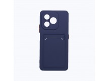 Чехол-накладка - SC337 с картхолдером для "Honor X8d" (dark blue) (243740)