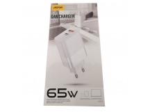ASPOR Сетевое зарядное устройство (USB-C+USB-A) Dual Fast Charging.QC3.0, PD 65W (A851) ASPOR (белый)