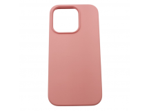 Задняя накладка для iPhone 14 Pro (силикон, розовая (Full Case))