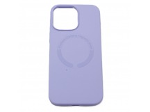 Задняя накладка для iPhone 14 Pro Max (силикон, поддержка MagSafe,фиолетовая)