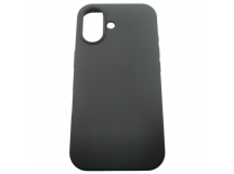 Задняя накладка для iPhone 16 (силикон, черная (Full Case))