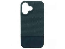 Задняя накладка для iPhone 16 (пластик), синяя (Full Case) (PL-84) PiBlue