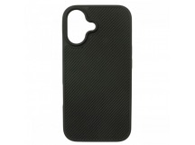 Задняя накладка для iPhone 16 (силикон, поддержка MagSafe), черная(Full TPU Case) (PL-97) PiBlue
