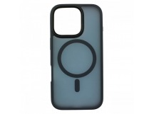 Задняя накладка для iPhone 16 Pro (пластик, поддержка MagSafe), синяя(Full Case) (PL-52) PiBlue