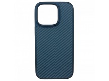 Задняя накладка для iPhone 16 Pro (силикон, защита от отпечатковпальцев), синяя (Full TPU Case) (PL-92) PiBlue