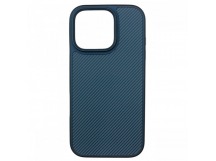 Задняя накладка для iPhone 16 Pro (силикон, поддержка MagSafe), синяя(Full TPU Case) (PL-97) PiBlue