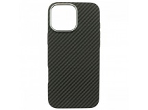 Задняя накладка для iPhone 16 Pro Max (пластик, поддержка MagSafe),черная (Full Case) (PL-49) PiBlue