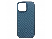 Задняя накладка для iPhone 16 Pro Max (силикон, защита от отпечатковпальцев), синяя (Full TPU Case) (PL-92) PiBlue