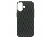 Задняя накладка для iPhone 17 (карбон, ультратонкая), черная (Full Case)(PL-99) PiBlue