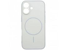 Задняя накладка для iPhone 17 (силикон, матовая, поддержка Magsafe,белая)