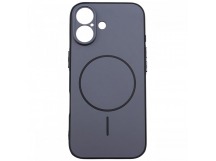 Задняя накладка для iPhone 17 (силикон, матовая, поддержка Magsafe,черная)