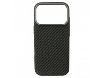 Задняя накладка для iPhone 17 Pro (пластик, поддержка MagSafe),черная (Full Case) (PL-49) PiBlue