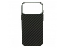 Задняя накладка для iPhone 17 Pro Max (пластик, поддержка MagSafe),черная (Full Case) (PL-49) PiBlue