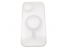 Задняя накладка для iPhone 15 Plus (прозрачная, с магнитом) MagSafe
