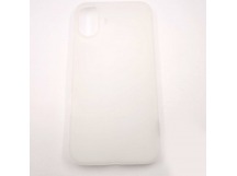 Задняя накладка для iPhone 16 Plus (ультратонкая, защита от отпечатковпальцев, силиконовая, матовая), прозрачная (Q Series) (Full Case)KZDOO