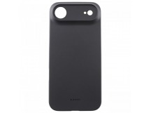 Задняя накладка для iPhone 17 Air (ультратонкая, с защитой камеры,защита от отпечатков пальцев, матовая), черная (Air Skin) (Full Case))KZDOO