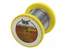 Припой в проволоке ПОС-40 (Sn40Pb60) с канифолью (1 мм) (100 г)