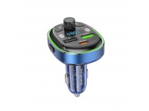 FM-модулятор (Bluetooth, 2 USB, микрофон, PD, 30W) (серый) BorofoneBC47