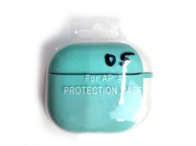 Чехол для наушников AirPods 4 Protection Case с карабином бирюзовый (05)
