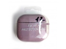 Чехол для наушников AirPods 4 Protection Case с карабином черничный (12)