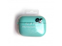 Чехол для наушников AirPods Pro/Pro2 Protection Case с карабином бирюзовый (05)