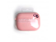Чехол для наушников AirPods Pro/Pro2 Protection Case с карабином розовый (06)
