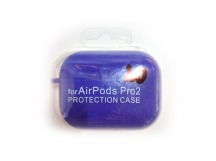 Чехол для наушников AirPods Pro/Pro2 Protection Case с карабином фиолетовы (20)