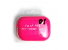 Чехол для наушников AirPods Pro/Pro2 Protection Case с карабином фуксия (01)