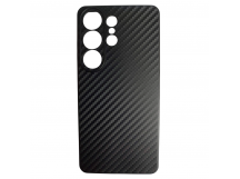 Чехол силиконовый Samsung S26 Ultra карбон черный