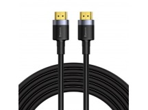 HDMI-кабель 4KHDMI-4KHDMI Baseus CADKLF-G01, силикон, 3.0 м, круглый, черный