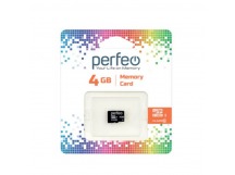 Карта памяти Perfeo microSD  4GB High-Capacity (Class 10) economy series без адаптера