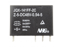 Реле электромагнитные FORWARD JQX-141FF-2C-Z-5A-48VDC-0.54 Реле48В DPDT 250В 5А
