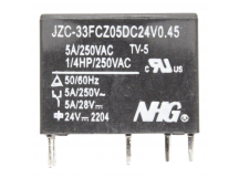 Реле электромагнитные FORWARD JZC-33F-C-Z-5-DC24V-0.45 Реле 24ВSPDT 250В 5А