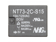 Реле электромагнитные FORWARD NT73-2-CS-15-DC5V-0.36 Реле 5ВSPDT 250В 6А