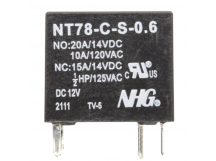 Реле электромагнитные FORWARD NT78-C-S-DC12V-0.6 Реле 12В SPDT14В 20А
