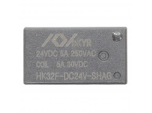 Реле электромагнитные HKE HK32F-DC24V-SHAG Реле 24В SPST-NO250В 5А