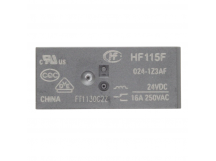 Реле электромагнитные HONGFA HF115F/024-1ZS3 Реле 24В SPDT 250В16А (AgCdO) шаг 5мм