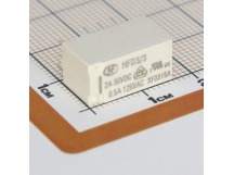 Реле электромагнитные HONGFA HFD3/3 Реле 3В DPDT 125В 0,5А(AgNi+Au) сигнальное [G6S-2-Y DC3]