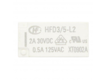 Реле электромагнитные HONGFA HFD3/5-L2 Реле 5В DPDT 125В 0,5А(AgNi+Au) сигнальное с фиксацией 2 катушки [G6SK-2-Y DC5]