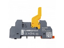 Реле электромагнитные LANBOO LBJ13A Колодка клеммная LBJ13A-22/Zна DIN-рейку для реле LBJ13A-22 8pin