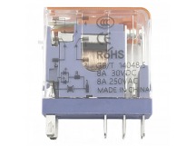 Реле электромагнитные LANBOO LBJ13A Реле LBJ13A-22/DC12V/8A смеханическим и LED индикатором 12В DPDT 250В 8А 8pin