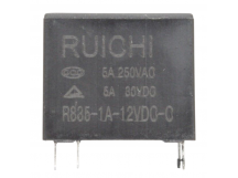 Реле электромагнитные Ruichi R835-1A-12VDC-C Реле 12В SPST-NO250В 5А