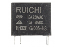 Реле электромагнитные Ruichi RH32F-G/005-HS Реле 5В SPST-NO 250В10А