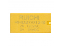Реле электромагнитные Ruichi RHD27/012-S 2A Реле 12В DPDT 120В 2А