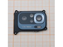 Стекло задней камеры для Xiaomi Redmi Note 10 4G/Note 10s 4G/PocoM5s в рамке (серый)