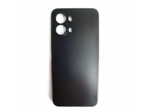 Чехол силиконовый Tecno Spark Go3 матовый с защитой камеры черный