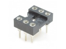 Панельки под микросхемы CONNFLY DS1001-01-06BT1NST1X-JKB (DIP-6)DIP панель 6 конт. цанговая ширина 7,62мм