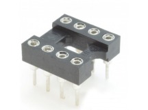 Панельки под микросхемы CONNFLY DS1001-01-08BT1NST1X-JKB (DIP-8)DIP панель 8 конт. цанговая ширина 7,62мм