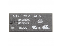 Реле электромагнитные FORWARD NT75-2-C-Z-8-DC12V-0.41-5.0 Реле12В DPDT 250В 8А