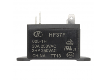 Реле электромагнитные HONGFA HF37F/005-1HT Реле 5В SPST-NO 250В30А (AgSnO) с клеммами 4,8/6,3мм